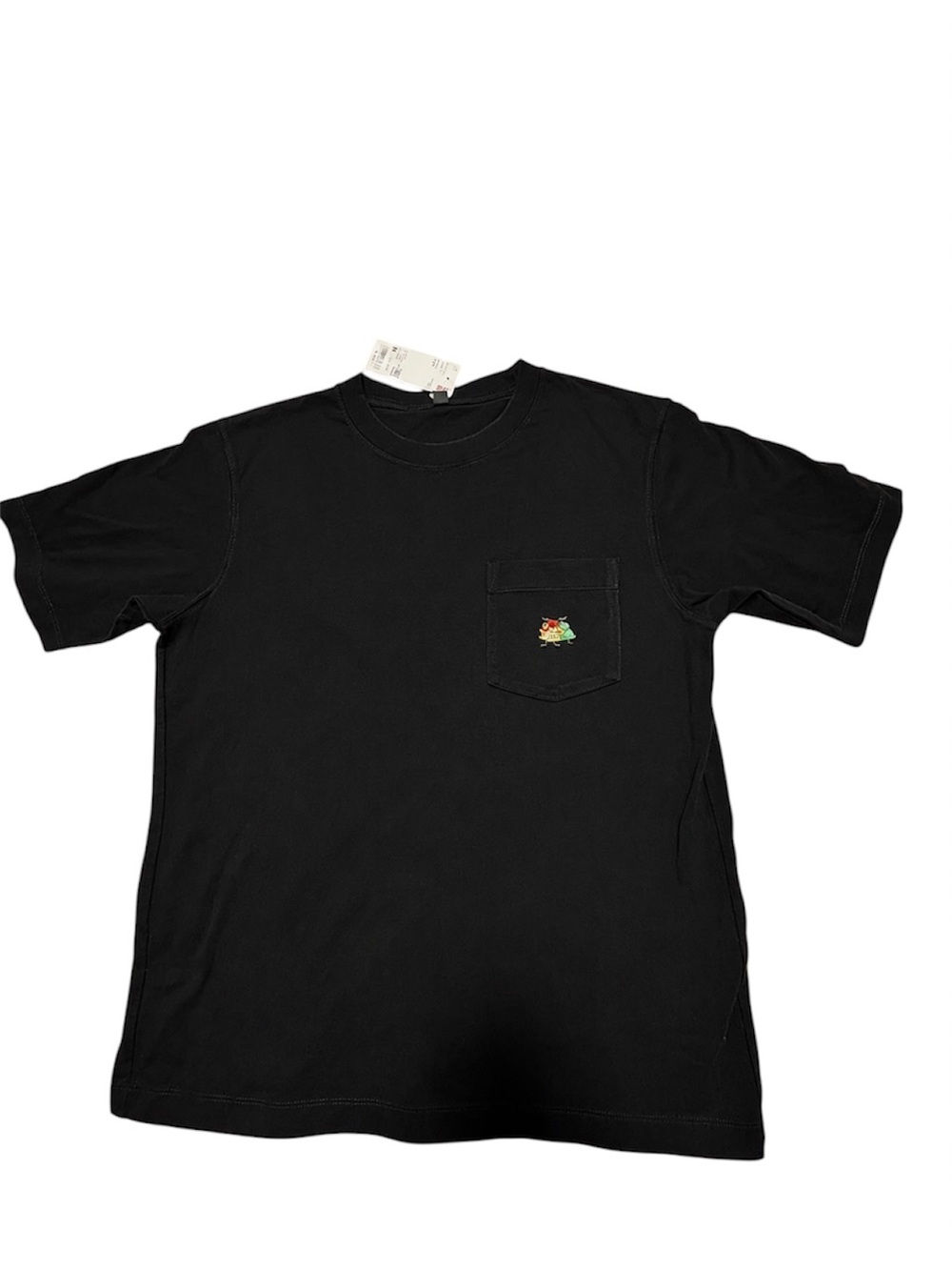 UNIQLO Japan Pocket Tee Black Shisa Embroidery Mens M NWT